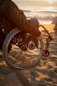 wheelchair accessible travel on the beach